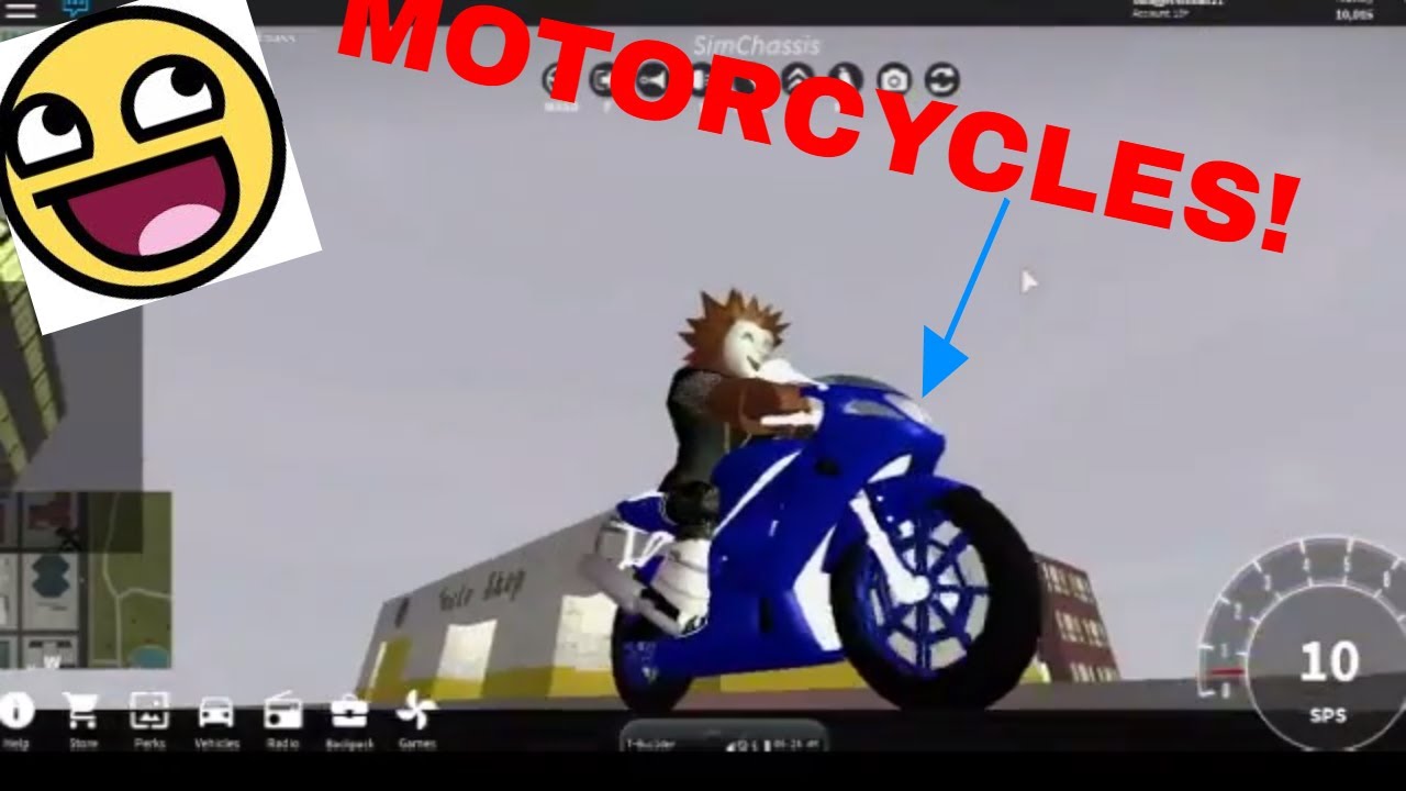 Roblox Vehicle Simulator Motorcycle Is Back